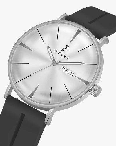 Elegadoom White Silver Silicone