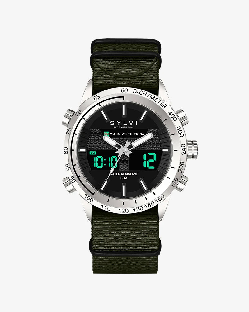 Certified Imperfect Hawk Silver Green Nylon