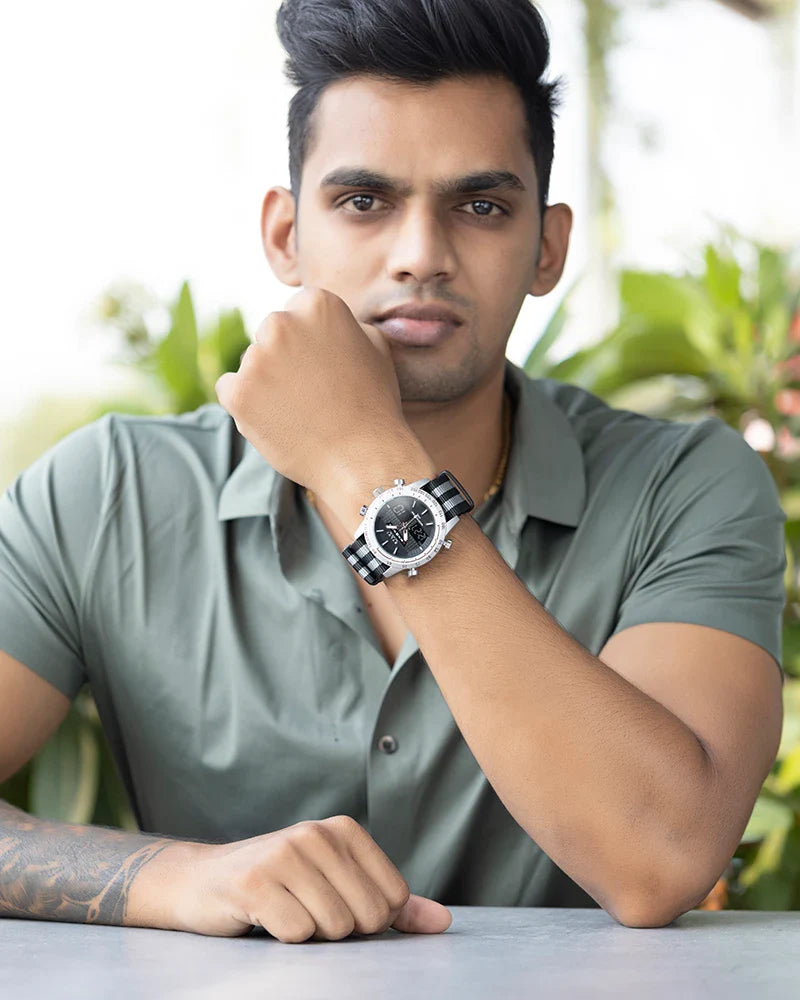 Certified Imperfect Hawk Silver Grey Black Nylon