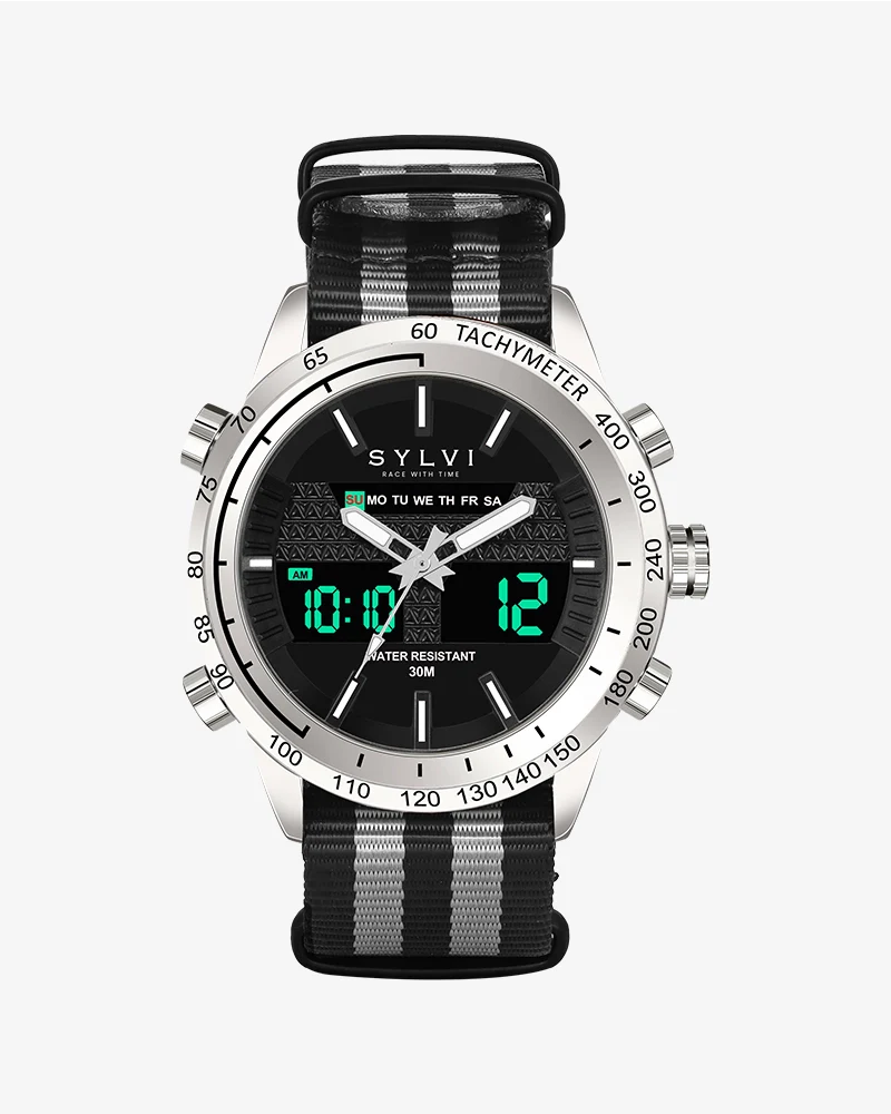 Certified Imperfect Hawk Silver Grey Black Nylon