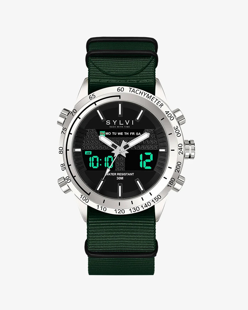 Certified Imperfect Hawk Silver Army Green Nylon