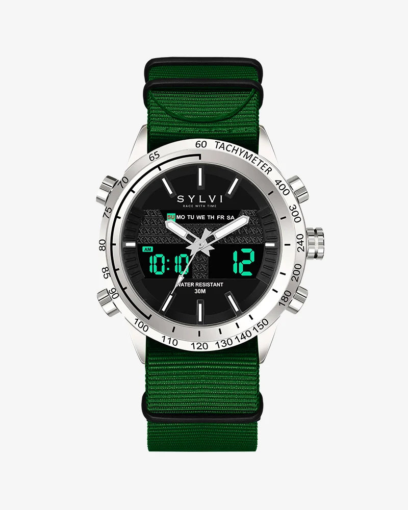 Certified Imperfect Hawk Silver Neon Green Nylon