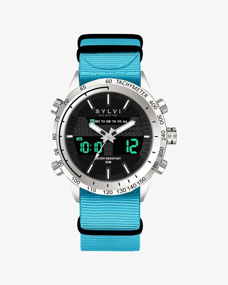 Certified Imperfect Hawk Silver Sky Blue Nylon