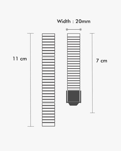 10mm Rosegold Mesh Strap
