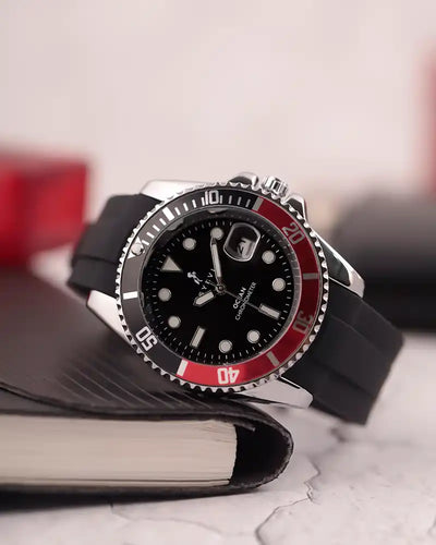 Ocean-Y Black Red Silver
