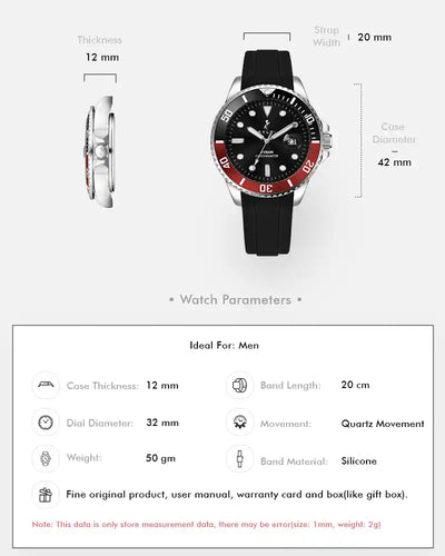 Ocean-Y Black Red Silver