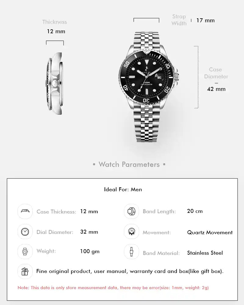 Sylvi Ocean-X Black Silver Steel