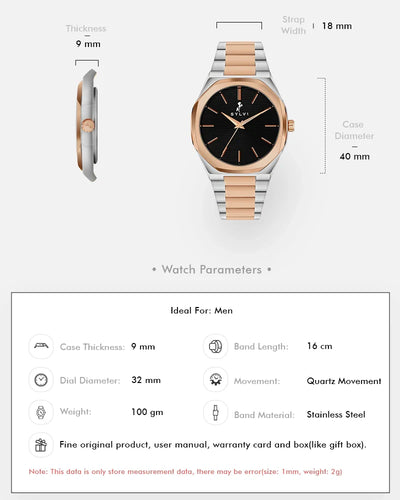 Specter Black Rosegold Silver Steel