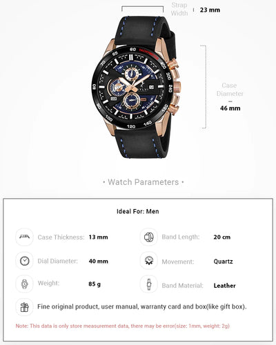 Timegrapher Rose Gold Leather