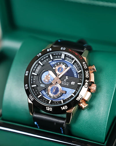 Timegrapher Rose Gold Leather