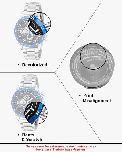 Certified Imperfect Timegrapher Blue Silver Steel