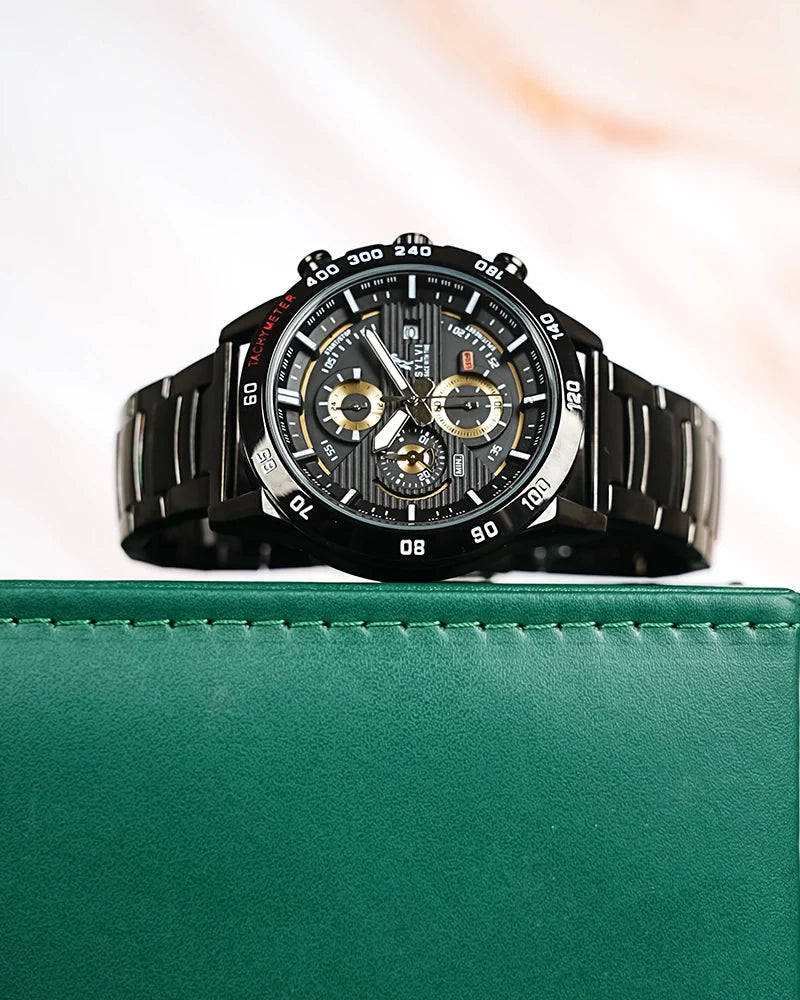 Timegrapher Gold Steel Black