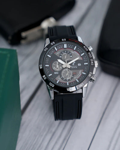 Timegrapher Red Silver Silicone