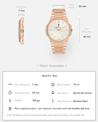 Blade White Rosegold Steel
