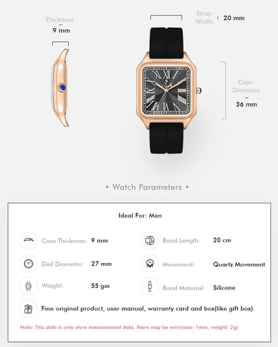 Opus Black Rosegold Silicone