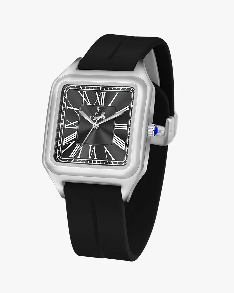 Opus Black Silver Silicone