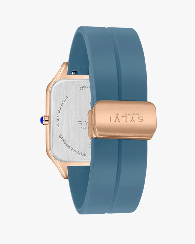 Opus White Rosegold Silicone