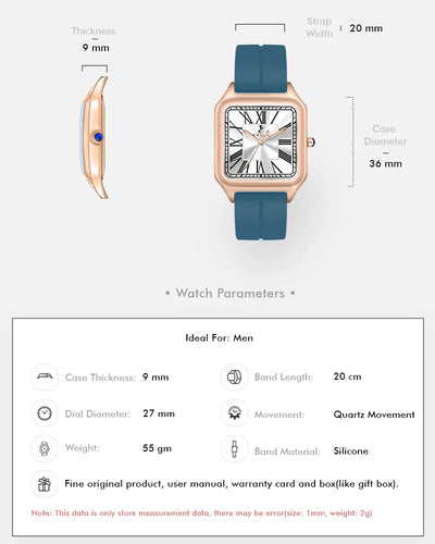 Opus White Rosegold Silicone