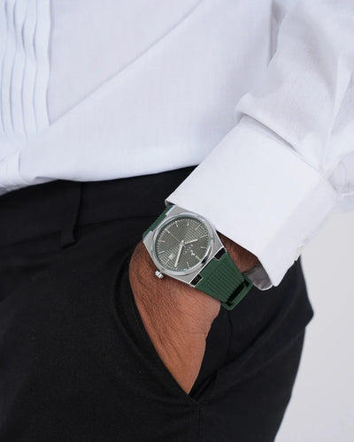Professional Edge Green Silver Silicone