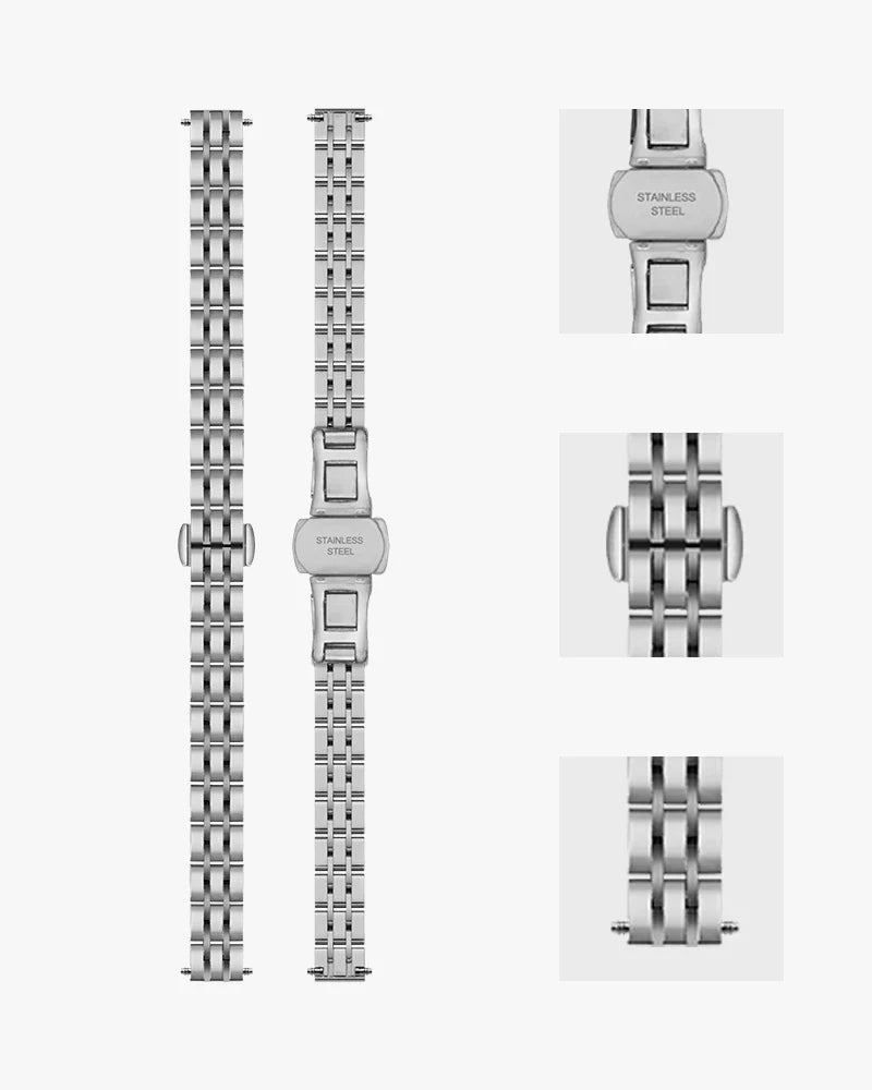10mm Silver Steel Strap