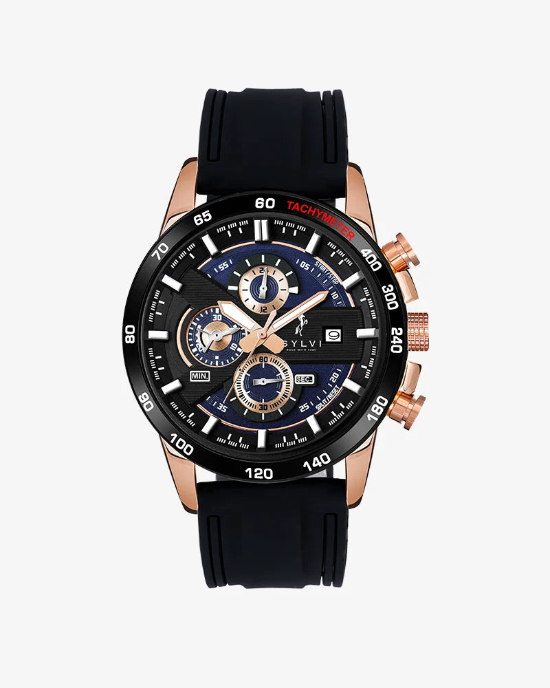 Certified Imperfect Timegrapher Black RG Silicone